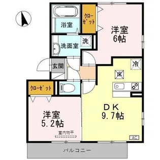 アムール【1階】の間取り