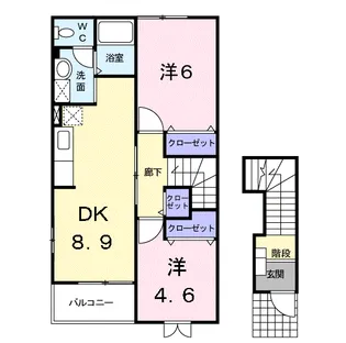 アンバサダ【2階】の間取り