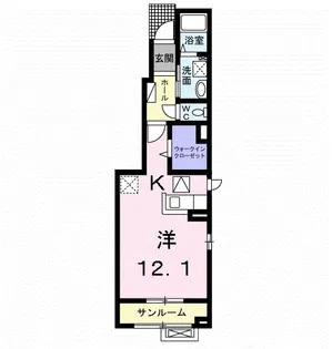 クオーレ【1階】の間取り