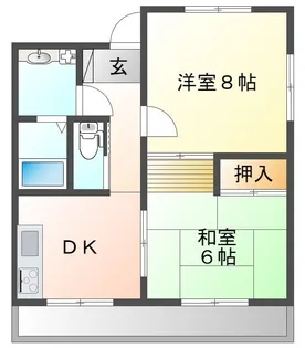 すまいるJYONAN【201号室】の間取り