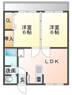 パークサイド桜木Ⅰ【4階】の間取り