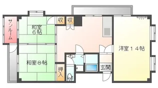 サクセス加賀【4F号室】の間取り