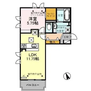 ラネオン【1階】の間取り