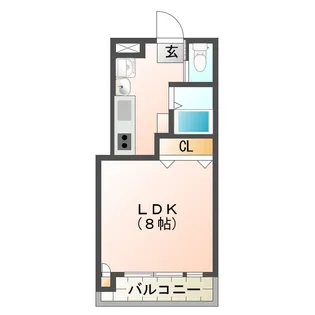 ノースヴィレッジ暁【205号室】の間取り
