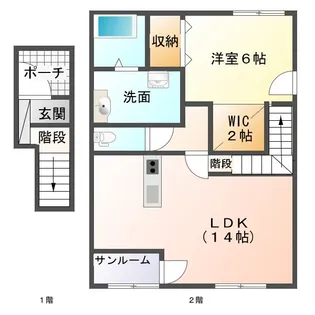 Live shine【202号室】の間取り