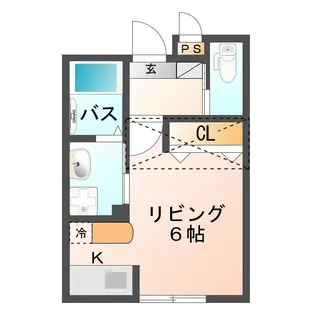 VILLA COURT CARROT6【302号室】の間取り