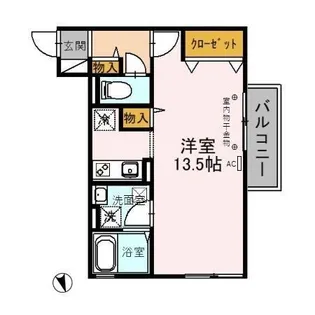 エイトキューブOne B【1階】の間取り