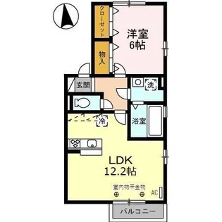 TAIKAN A【2階】の間取り