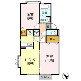 プレシードKⅡ【2階】の間取り