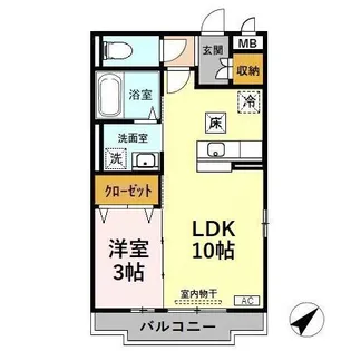 Maison de YASUKA(メゾン ド ヤスカ)【1階】の間取り