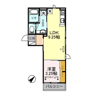 ウエスト アール【3階】の間取り