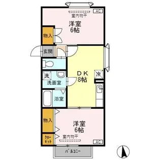 モン・シアン【2階】の間取り