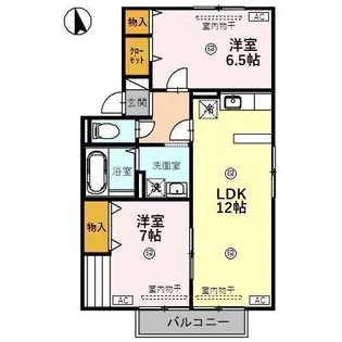 リビングタウン金沢弐番館 C【2階】の間取り