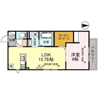 コンフォール三池【2階】の間取り