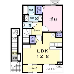 レジデンス・アクアⅠ【2階】の間取り