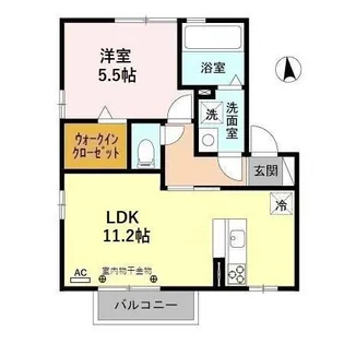グローヴ A【2階】の間取り