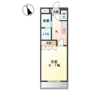 ローズハウス【1階】の間取り