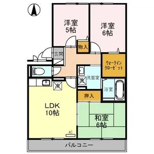 ロビュスト三栄Ⅱ【2階】の間取り