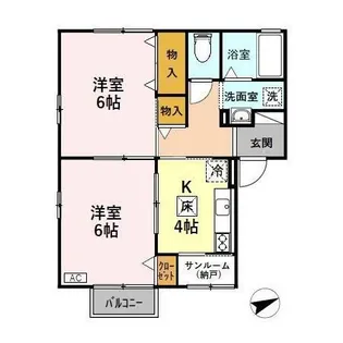 エクレール・N【1階】の間取り