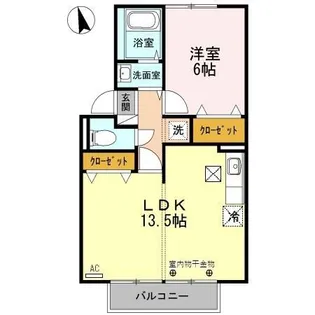 プレジールマーチ A【1階】の間取り