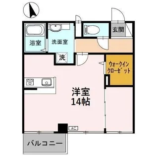 D−レジデンス玉川図書館前【202号室】の間取り