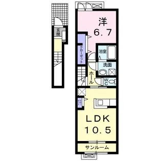 ジェントリー【2階】の間取り
