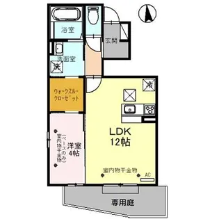 ロイヤルウエスト若宮【1階】の間取り