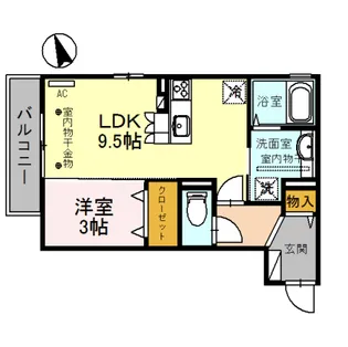 ゼフィール【3階】の間取り