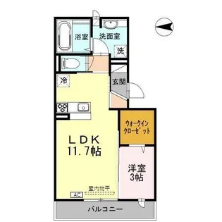 OTT’s K2(オッツケーツー)【3階】の間取り