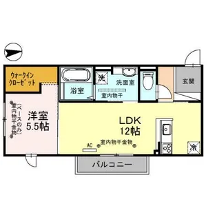 ジュネス三池【2階】の間取り
