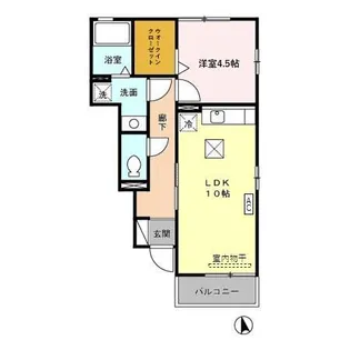 ソレアードV【1階】の間取り