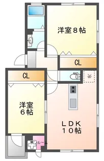 P・HILL【201号室】の間取り
