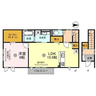 エスポワール弐番館 C棟【2階】の間取り