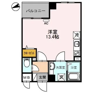 プレジデンス白銀【2階】の間取り