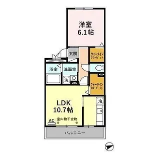 フローラ【2階】の間取り