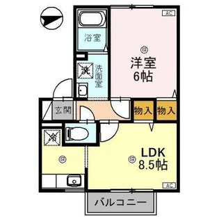 沙羅の木【2階】の間取り
