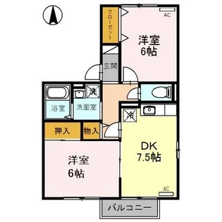 カプリコーン・K【2階】の間取り