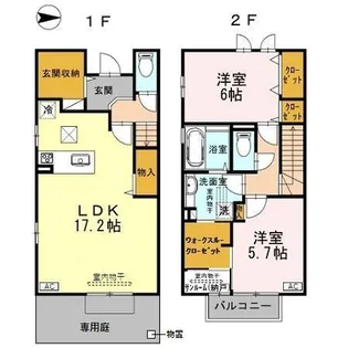 M−room【Ⅱ号室】の間取り