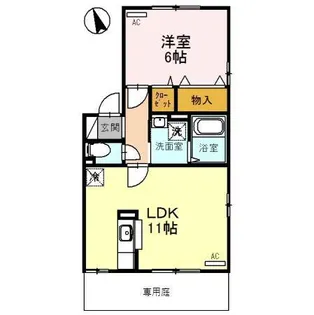 セジュール季【1階】の間取り