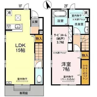 コレクトコーブ B棟【Ⅴ号室】の間取り