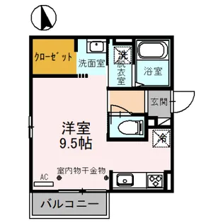リサイア B棟【2階】の間取り