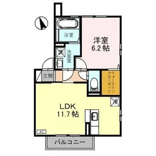 リージェントスクエア A【2階】の間取り