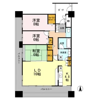 ディーグランセ泉野【2階】の間取り