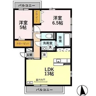 リージェントスクエア C【1階】の間取り