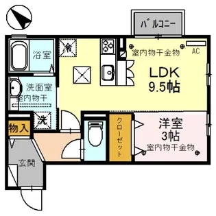 Recente Seiwa(レセンテ セイワ)【1階】の間取り