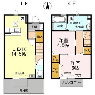 アバンサール【Ⅲ号室】の間取り
