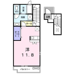 リバーサイド錦丘【2階】の間取り