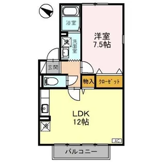 グランディール・アイ【1階】の間取り