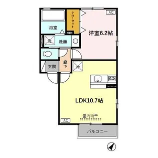 メリオル木曳野 A【2階】の間取り
