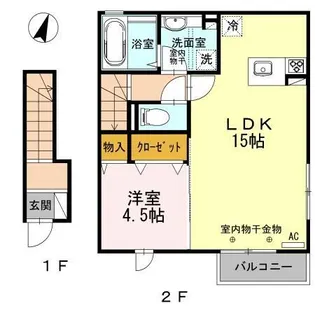 ブライトリー木曳野【2階】の間取り